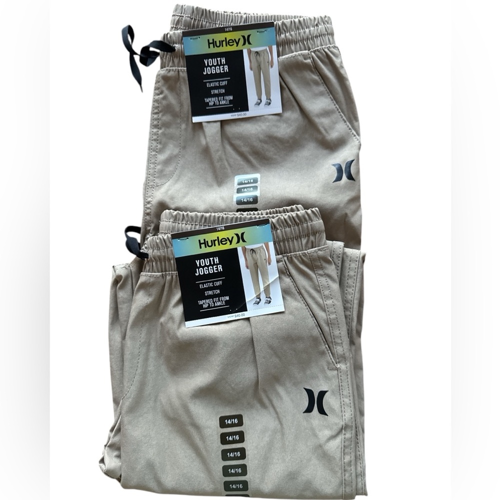 NWT Hurley Youth Jogger Cuffed Pants, Pair